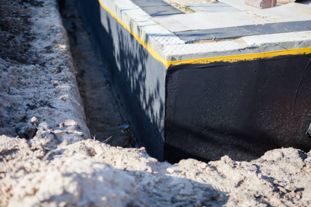 Residential Waterproofing installation at a Newtown, IN home by SJ Waterproofing Pros